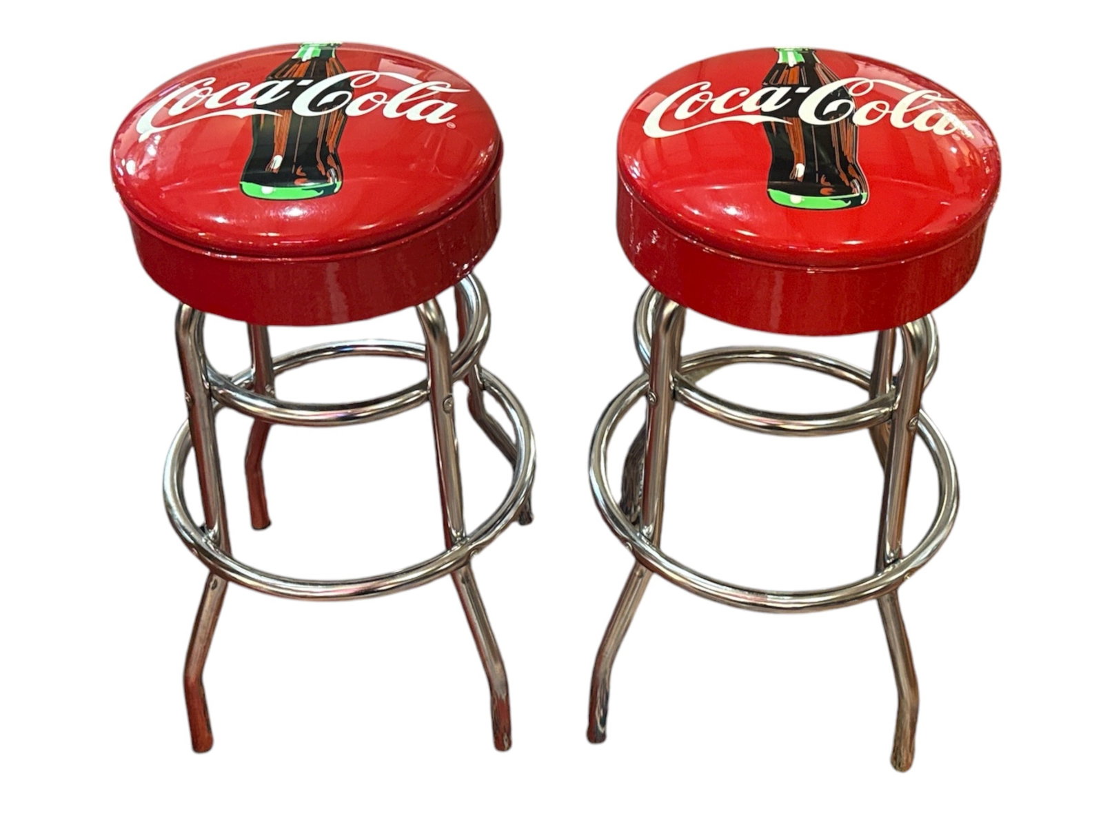 A Pair of Coca-Cola Barstools (1 of 2)