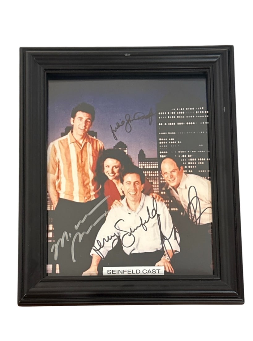 SEINFELD Cast Autographed Photograph w/ COA: Includes COA from Strickler's Celebrity Photographs.