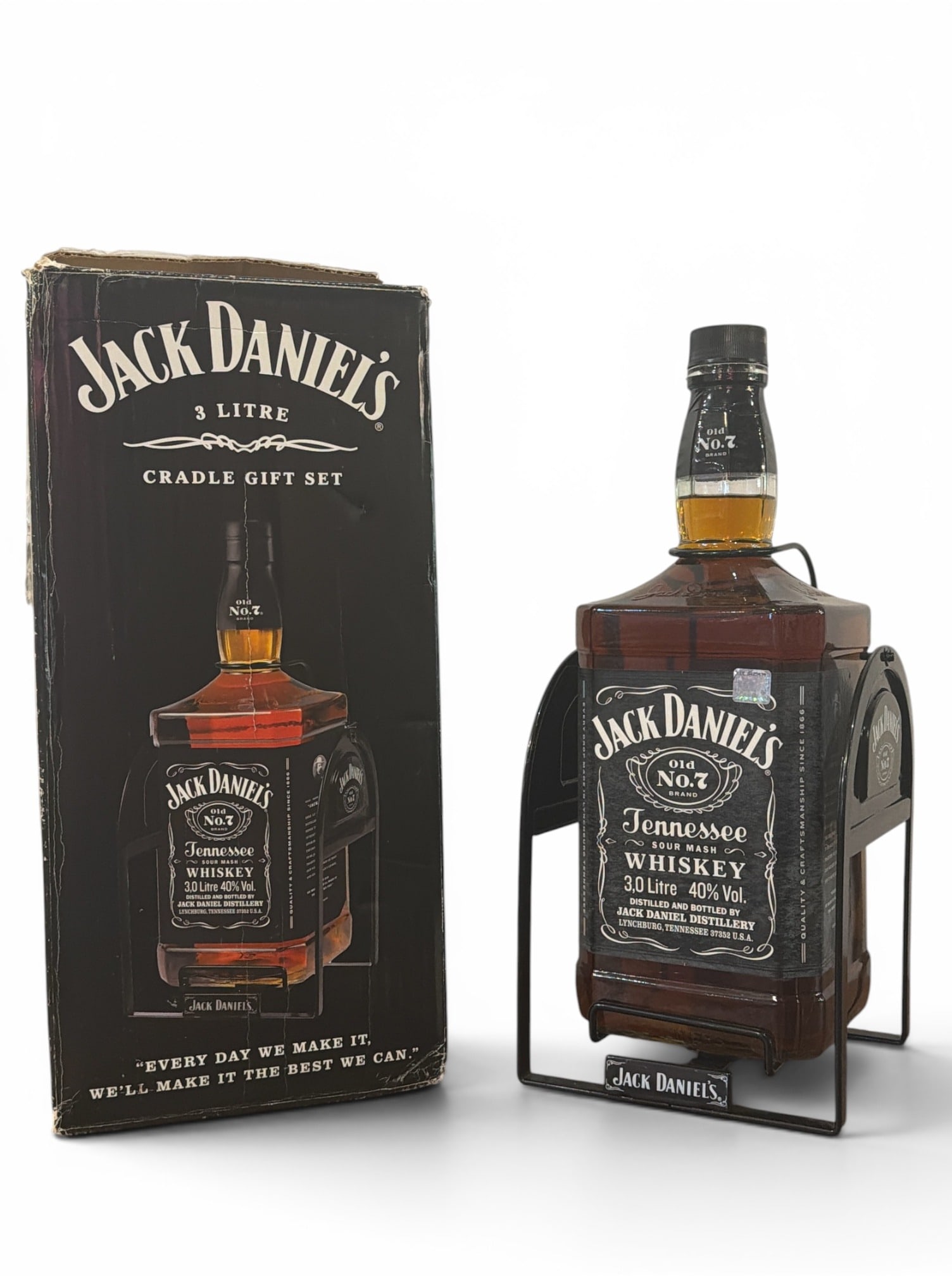 JACK DANIELS 3 Liter Bottle with Bar Cradle (1 of 4)