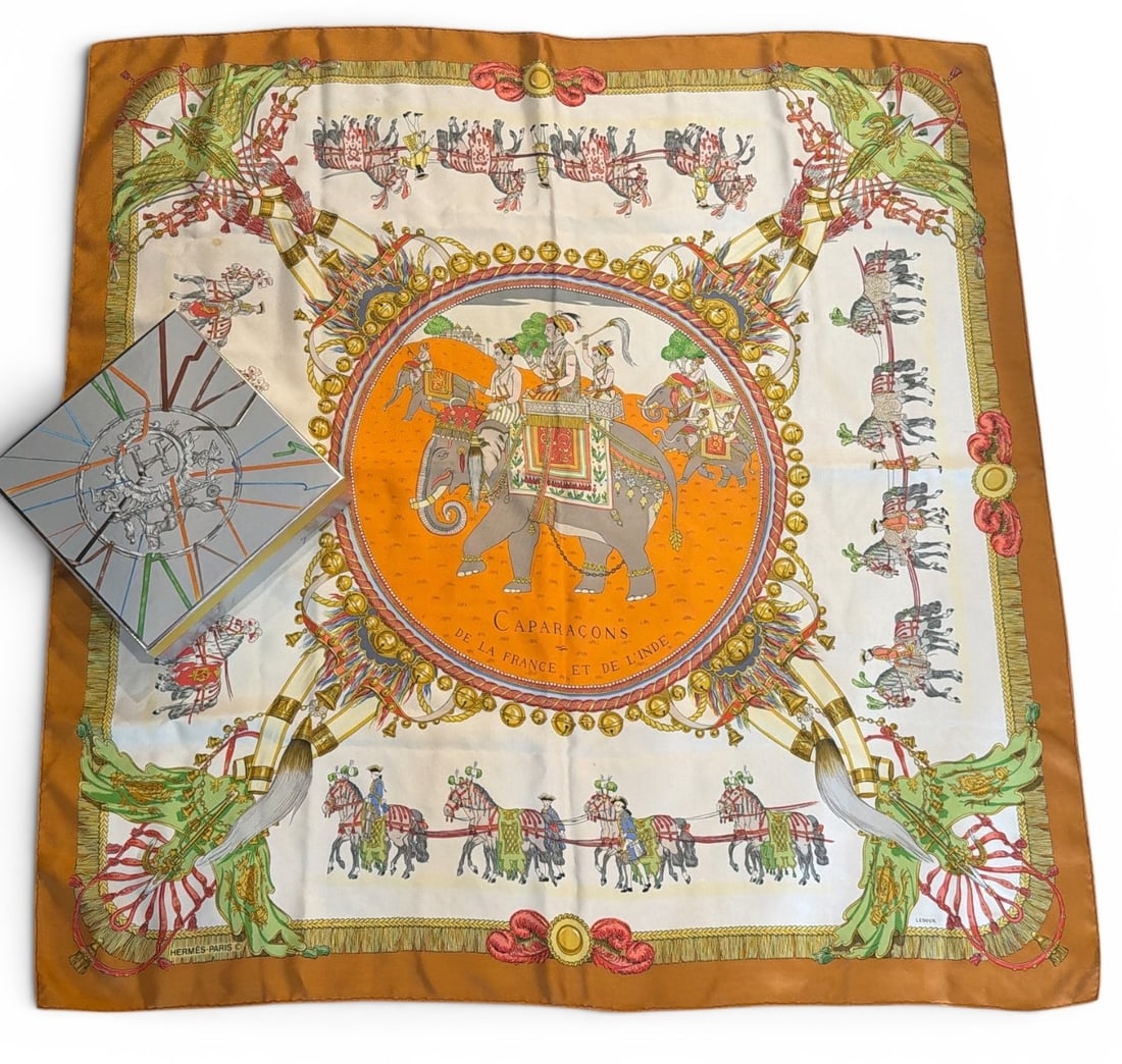 An HERMES by LEDOUX Carre 90 Silk Scarf (1 of 4)