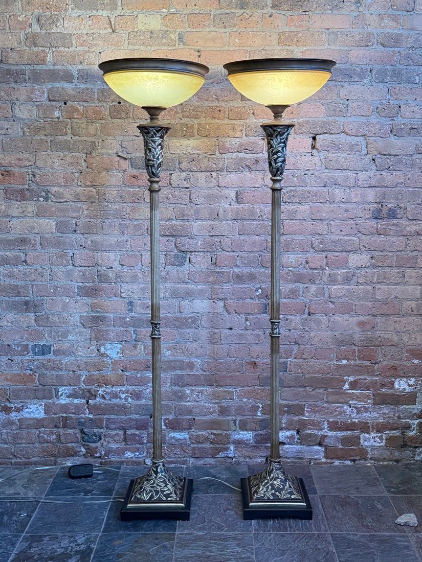 A Pair of French Neoclassical Torchiere Lamps (1 of 4)