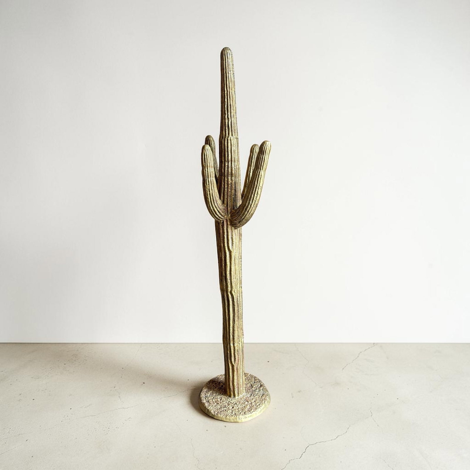 Life Size Brass Saguaro Cactus Sculpture (1 of 5)