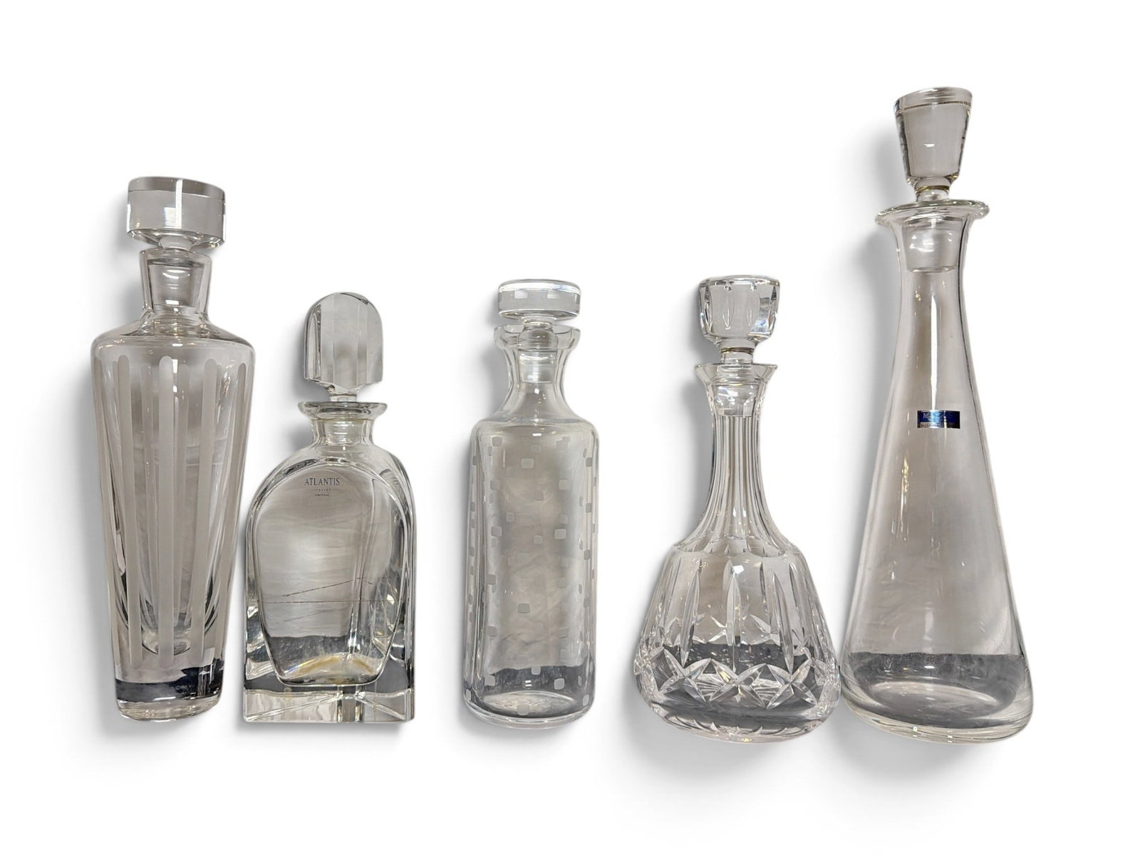 Collection of Crystal Decanters, WATERFORD, WEDGWOOD, ATLANTIS (1 of 5)