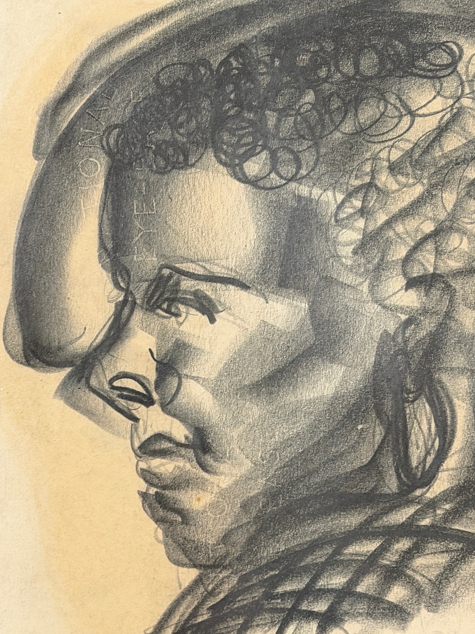 DONALD STUART THRALL (American, 1918-2000) Graphite Portrait (1 of 3)