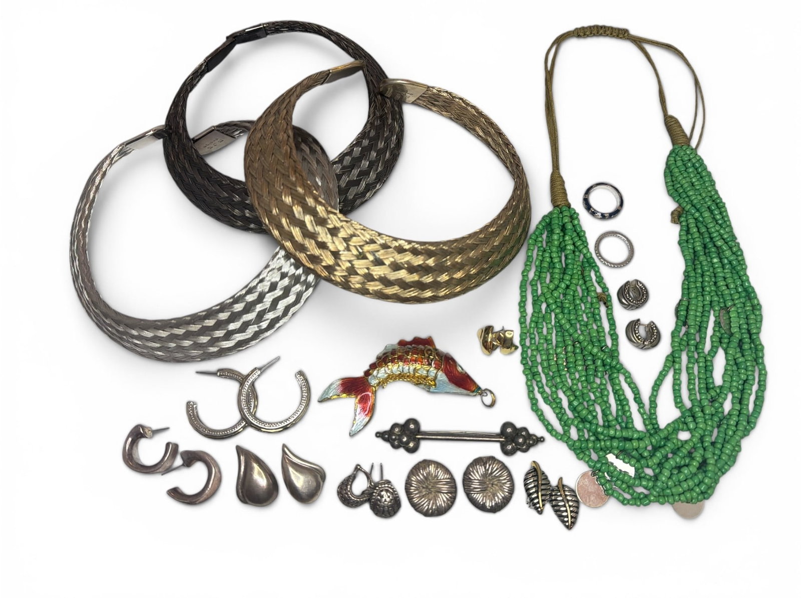 Collection Vintage Designer Costume Jewelry, Some Sterling Silver (1 of 8)