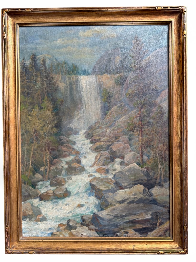 ANDREAS ROTH (German/American) 1872-1949) Yosemite National Park Oil Painting, 1933 (1 of 6)