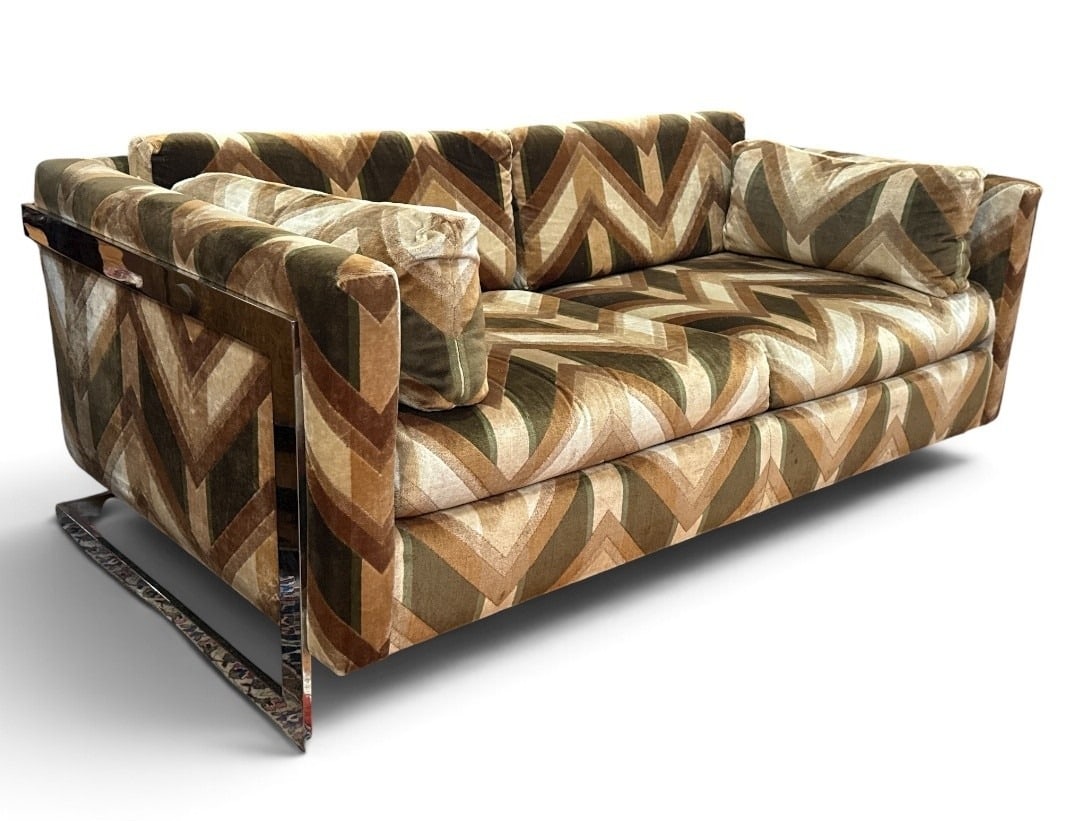 Space Age Mid Century Sofa, In The Style of MILO BAUGHMAN & JACK LENOR LARSEN (1 of 7)