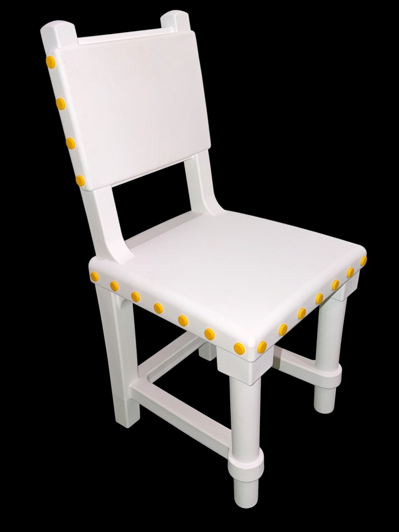 STUDIO JOB for MOOOI "Gothic" White Molded Chair: Measures 34" H to the back, 17.5" H to the seat x 17" W x 17" D.