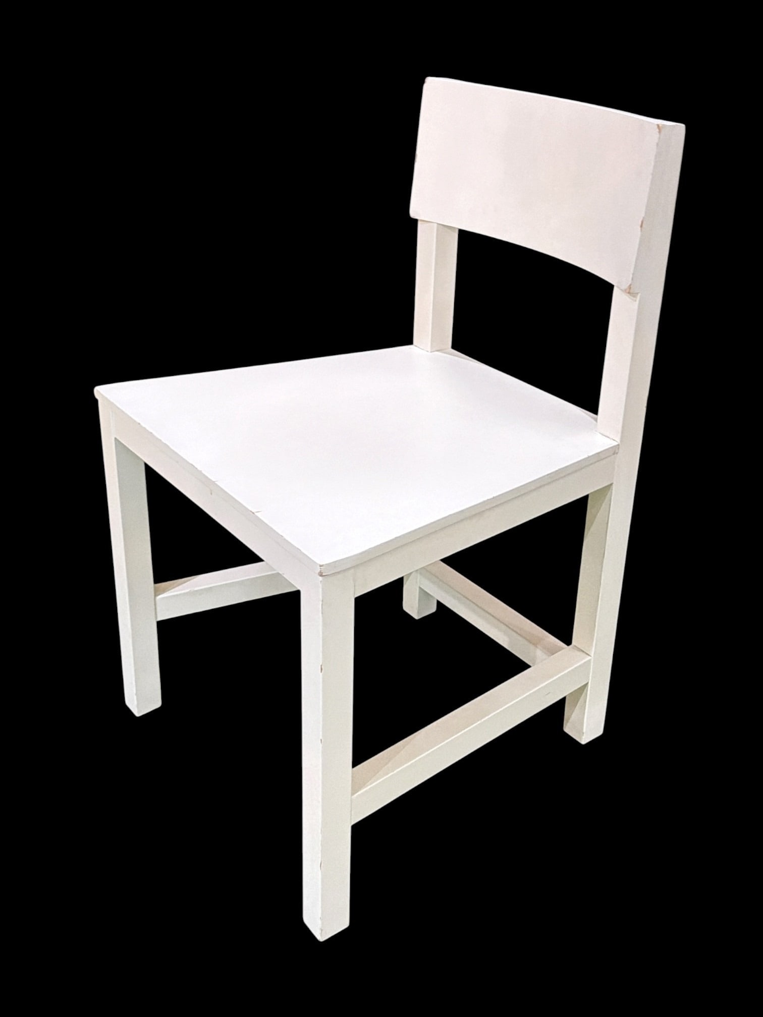 ATELIER VAN LIESHOUT (Dutch, b.1963) AVL Shaker Chair: In white. Measures 28" H to the back, 17.5" H to the seat x 19" W x 17.5" D.