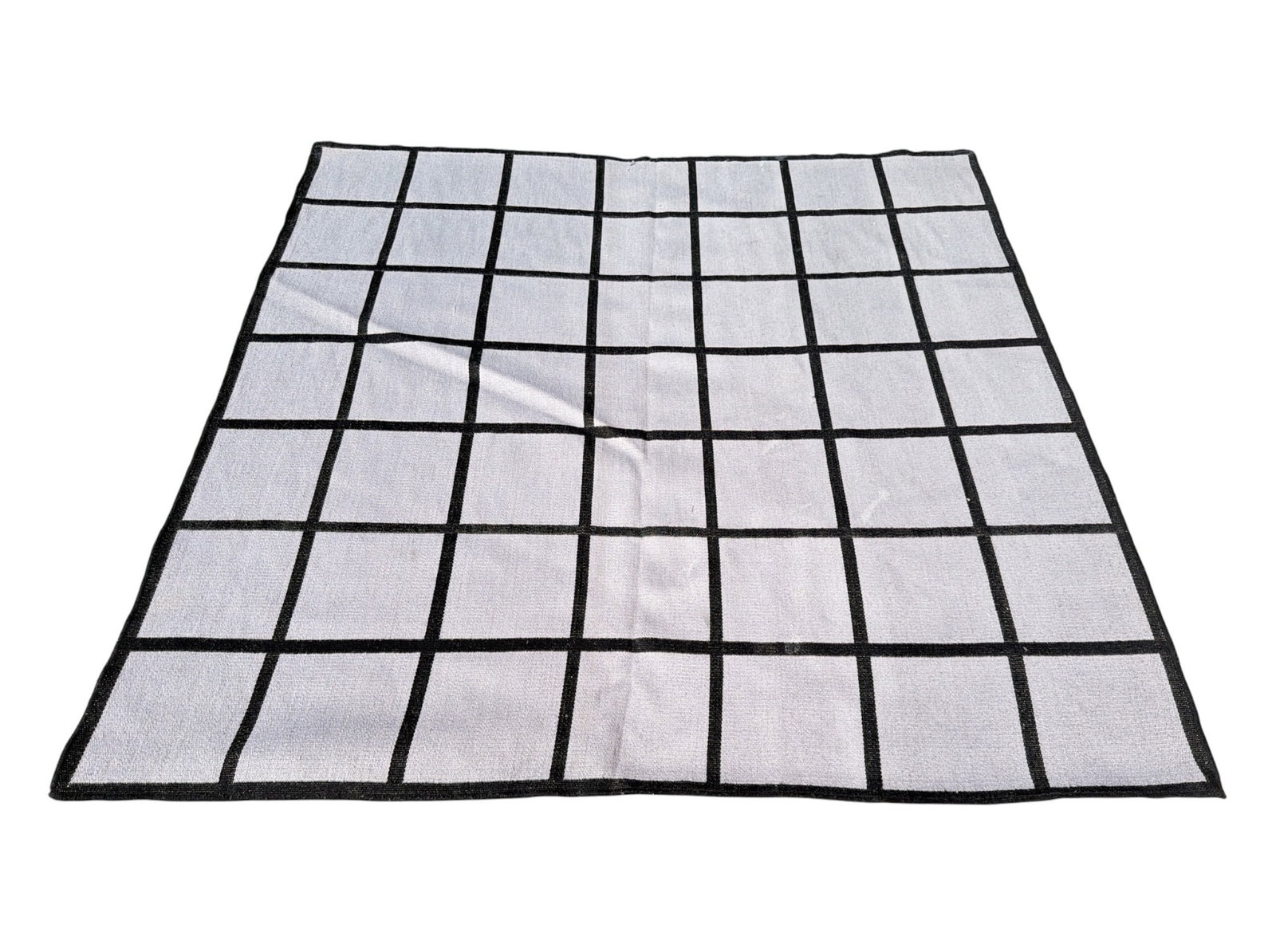 Modernist Geometric Throw Blanket: Measures 77.5" x 78.5".