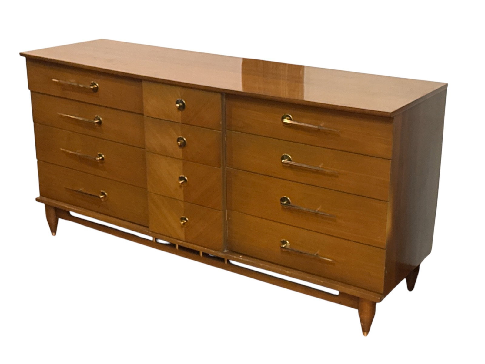 Stunning 12-Drawer Mid Century Dresser (1 of 9)