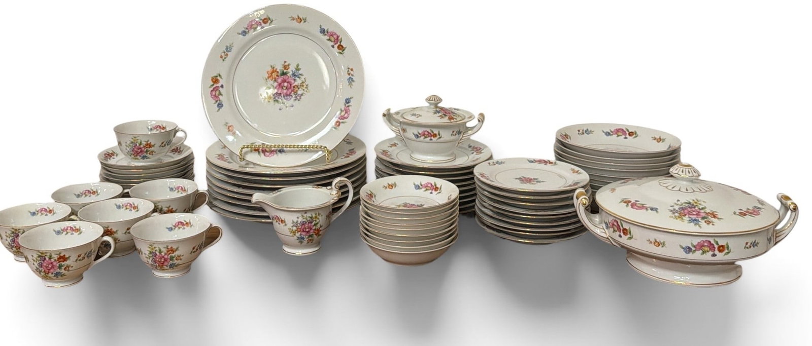 60+ pc Japanese NORITAKE MORIYAMA Floral Dinnerware (1 of 6)