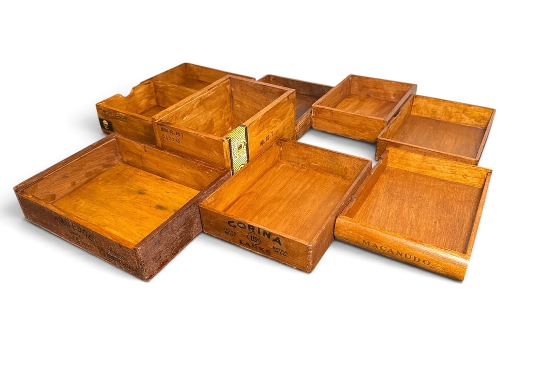 POPS CASEY (American, 20th C.) Folk Art Cigar Box Centerpiece (1 of 6)
