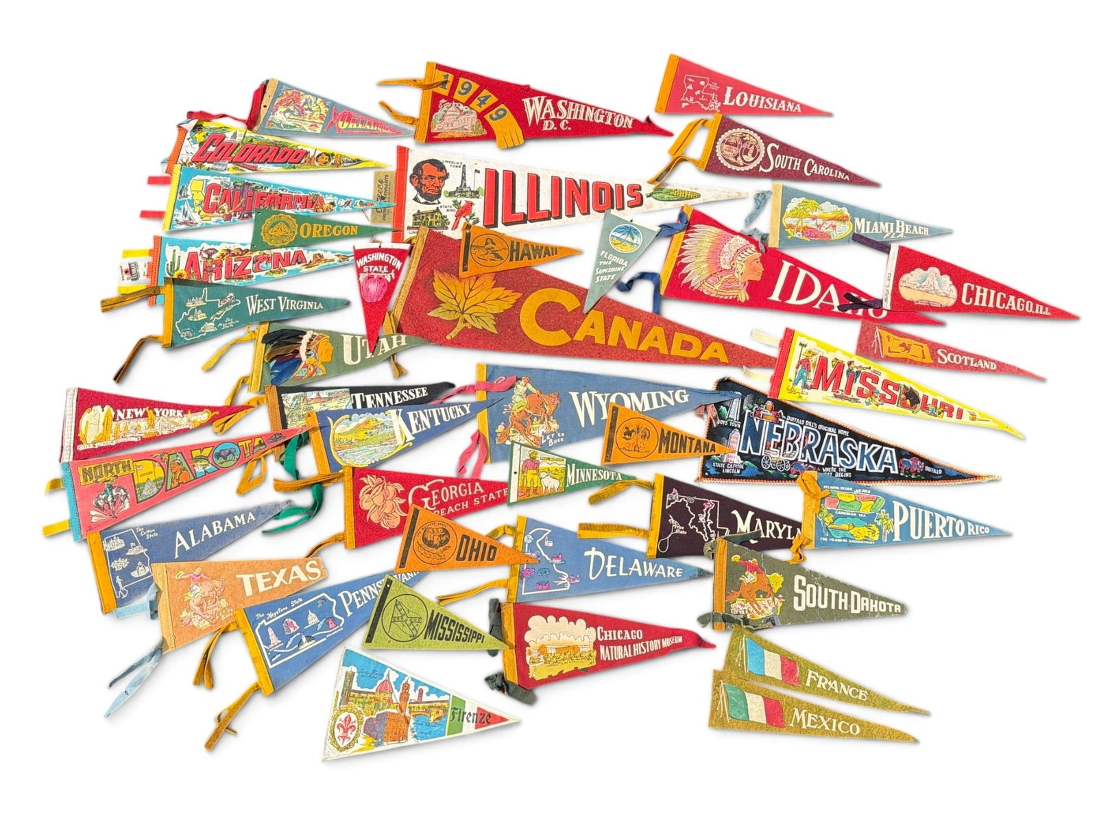 Large Collection Souvenir Pennants (1 of 10)