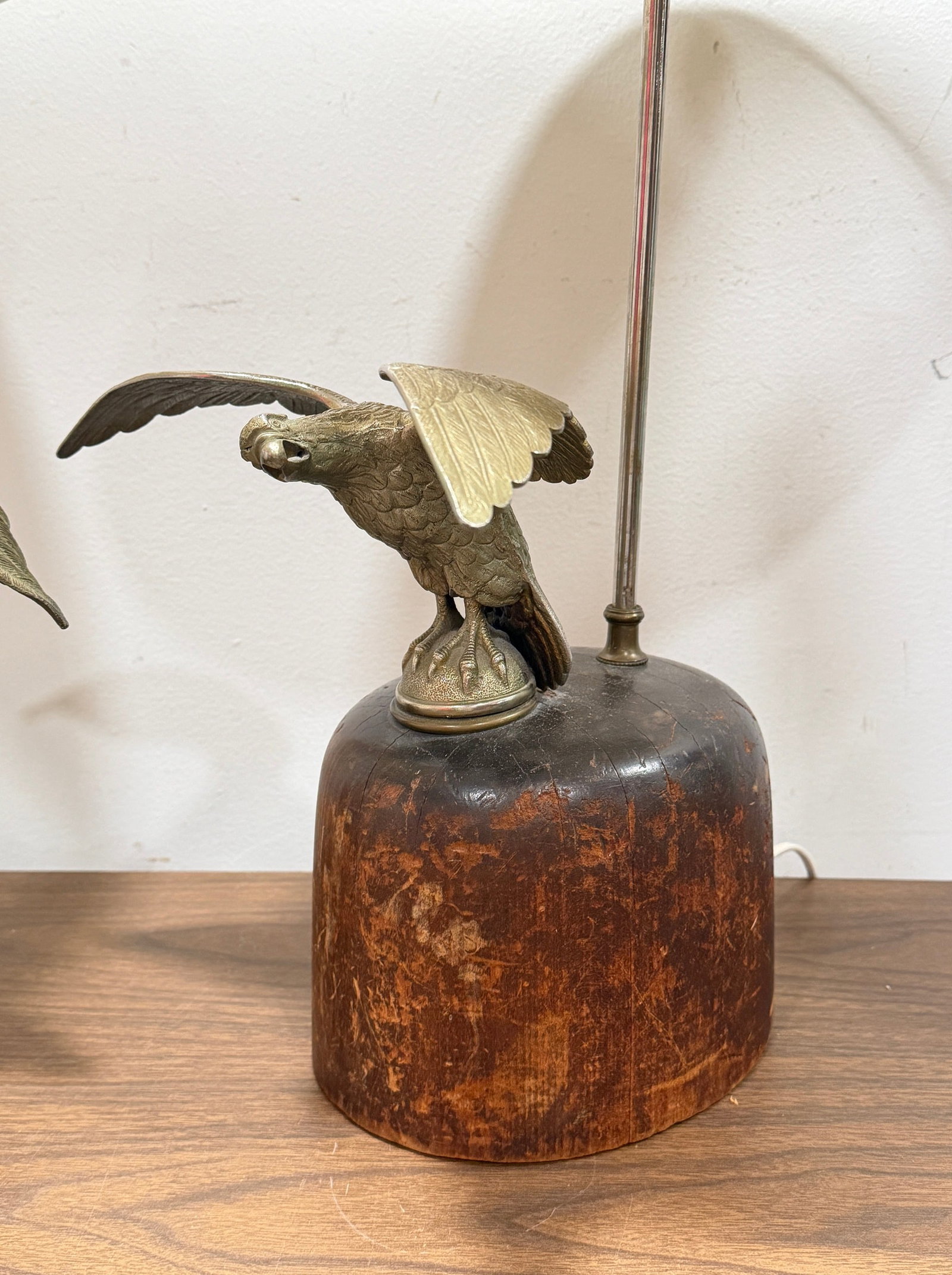 Folk Art Eagle Hat Mold Table Lamps - 5