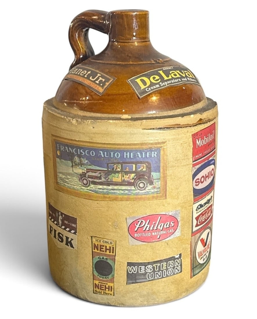 POPS CASEY (American, 20th C.) Folk Art Petroliana Jug (1 of 5)