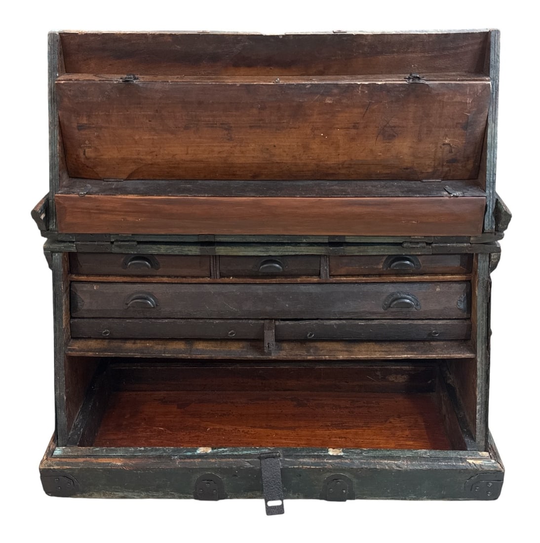 Converted Antique Steamer Trunk Tool Chest - 3