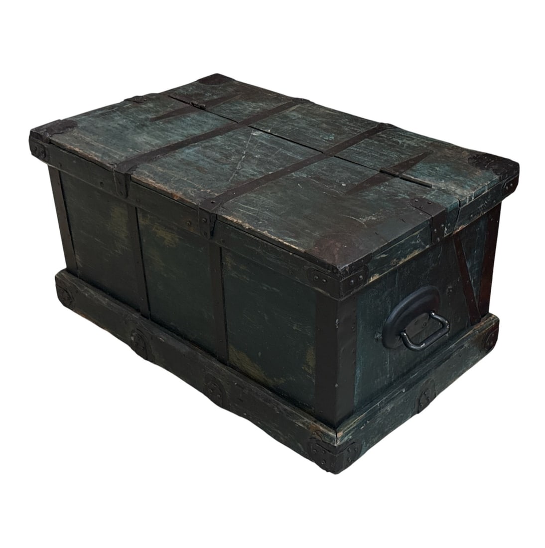 Converted Antique Steamer Trunk Tool Chest - 9