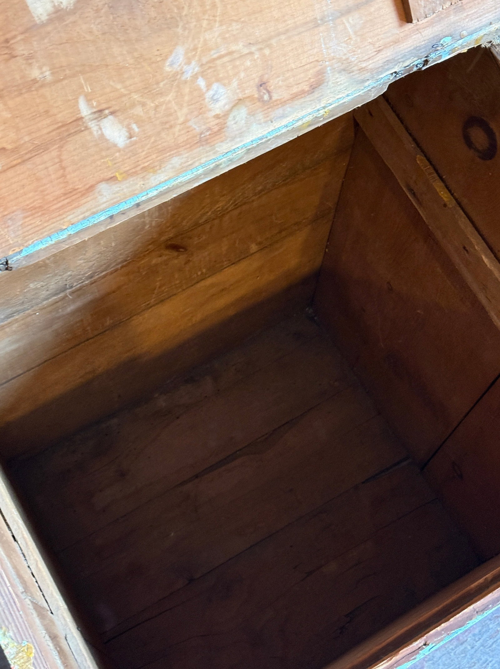 Primitive Painted Blue Blanket Chest - 5