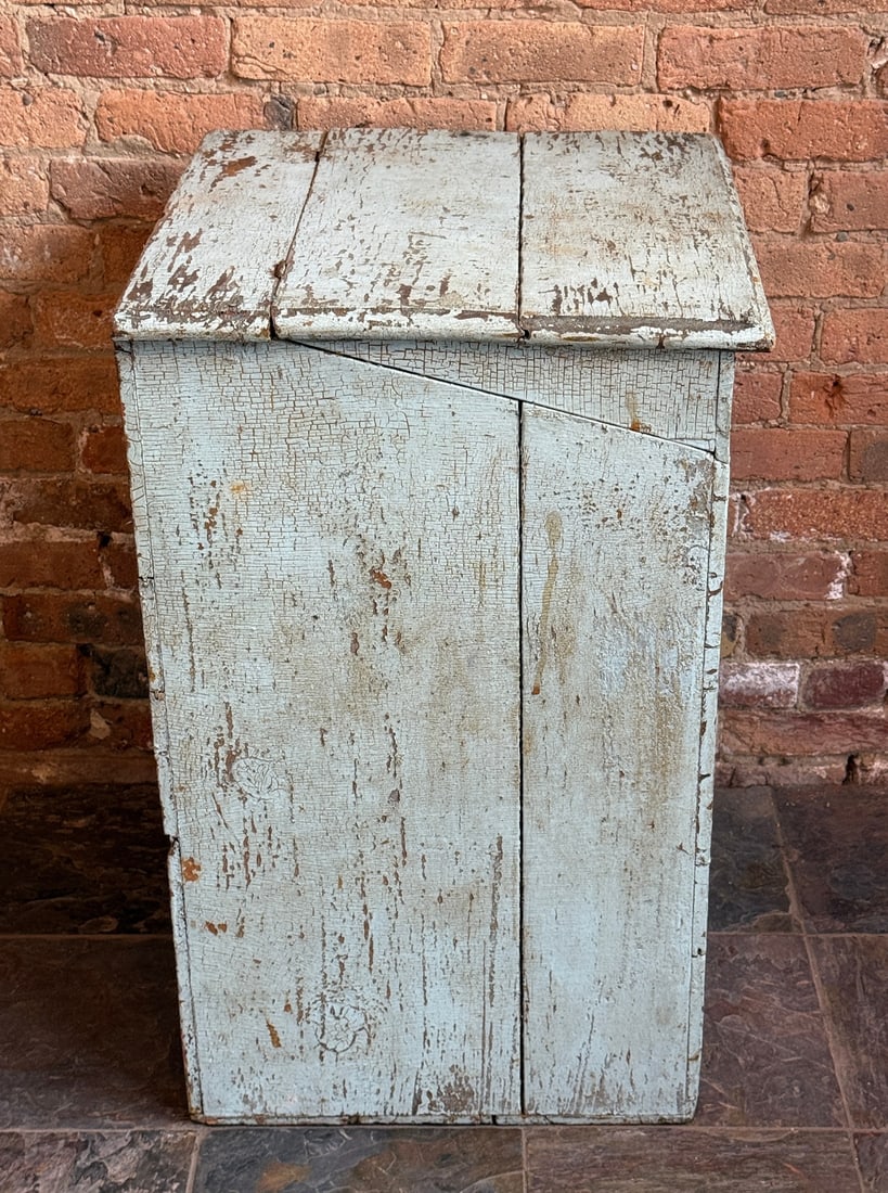 Primitive Painted Blue Blanket Chest - 6