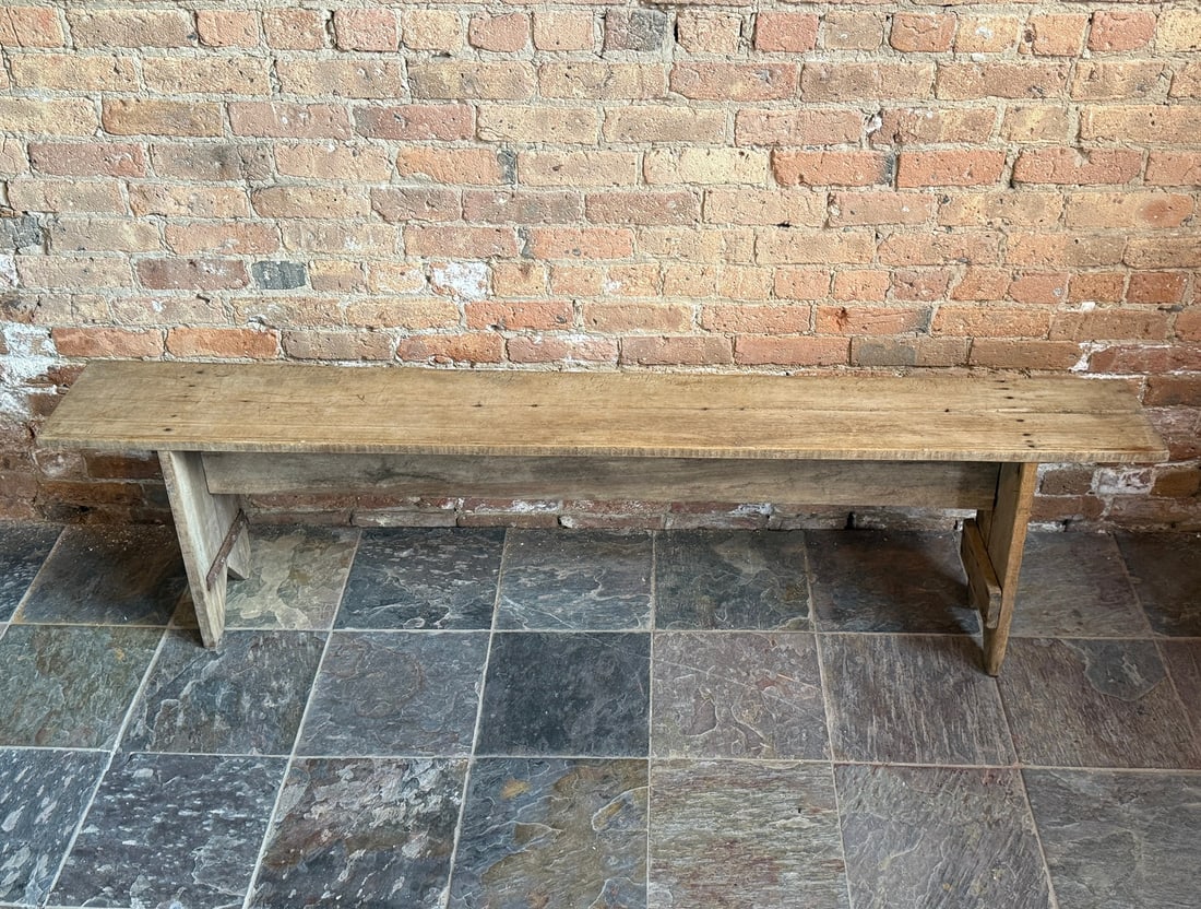 6 Foot Primitive Swedish Pine Bench - 3