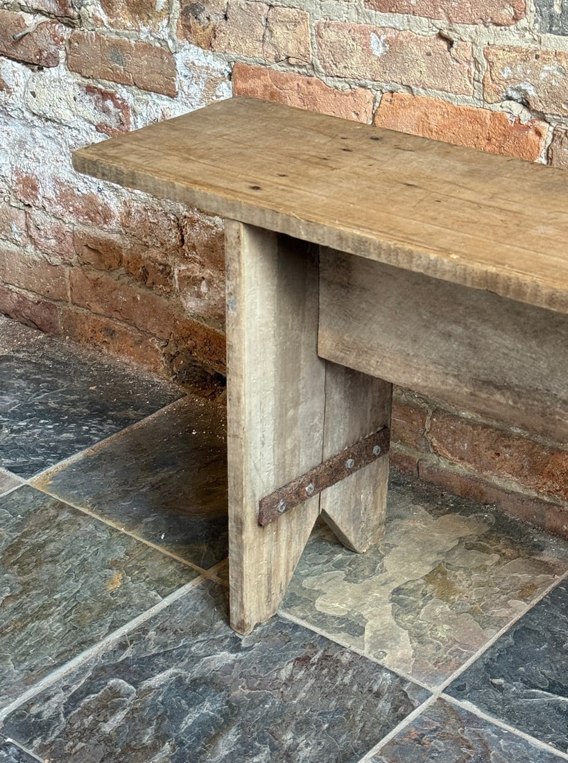 6 Foot Primitive Swedish Pine Bench - 4