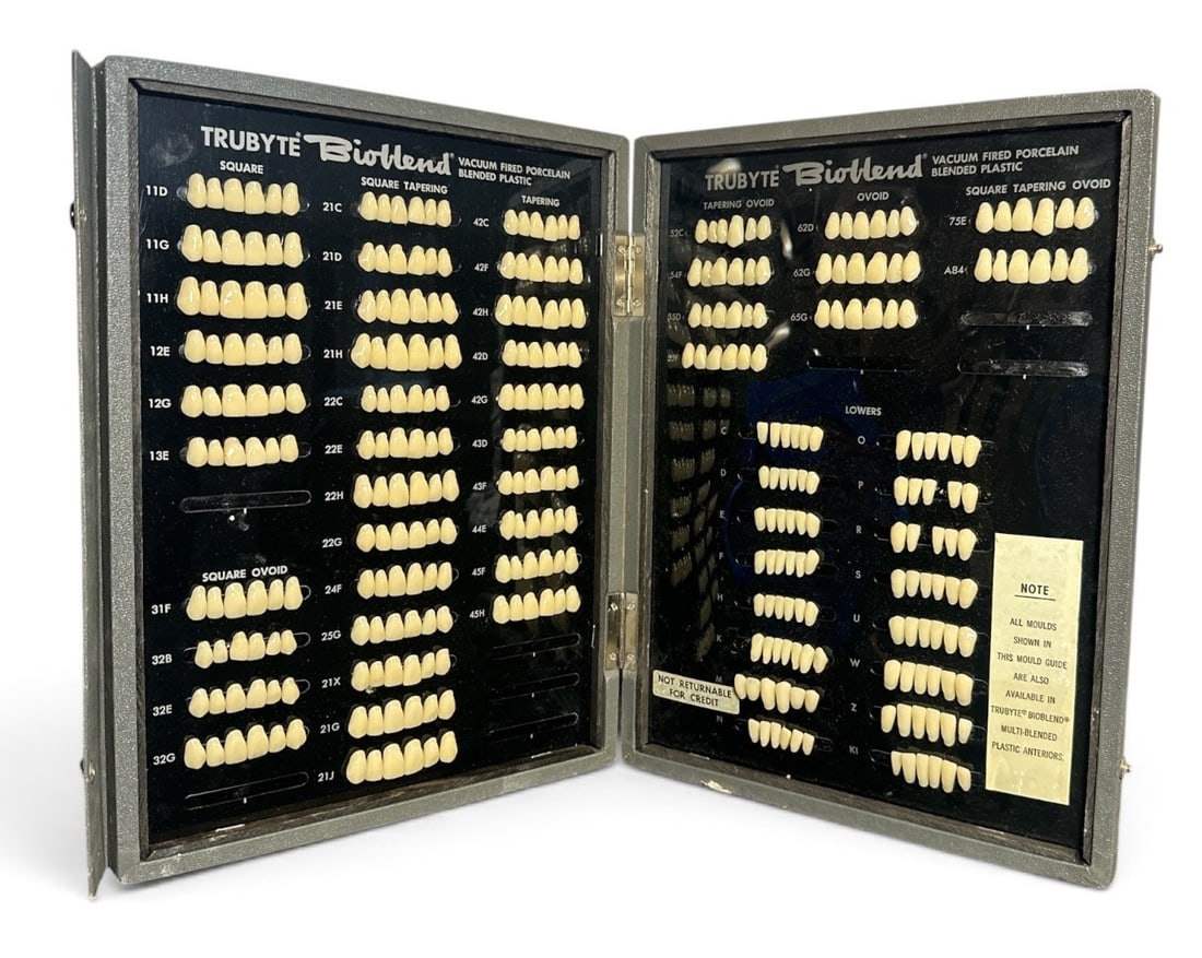 Vintage Dental Teeth Samples in Case, Oddity (1 of 6)