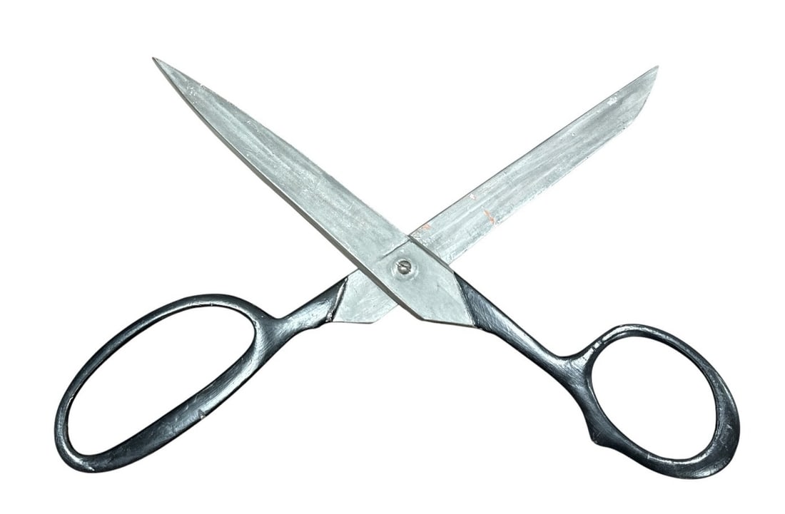 Substantial Folk Art Scissors - 4