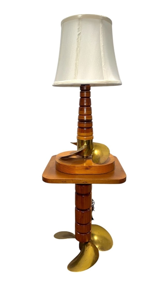 Nautical Folk Art Propeller Table - 2