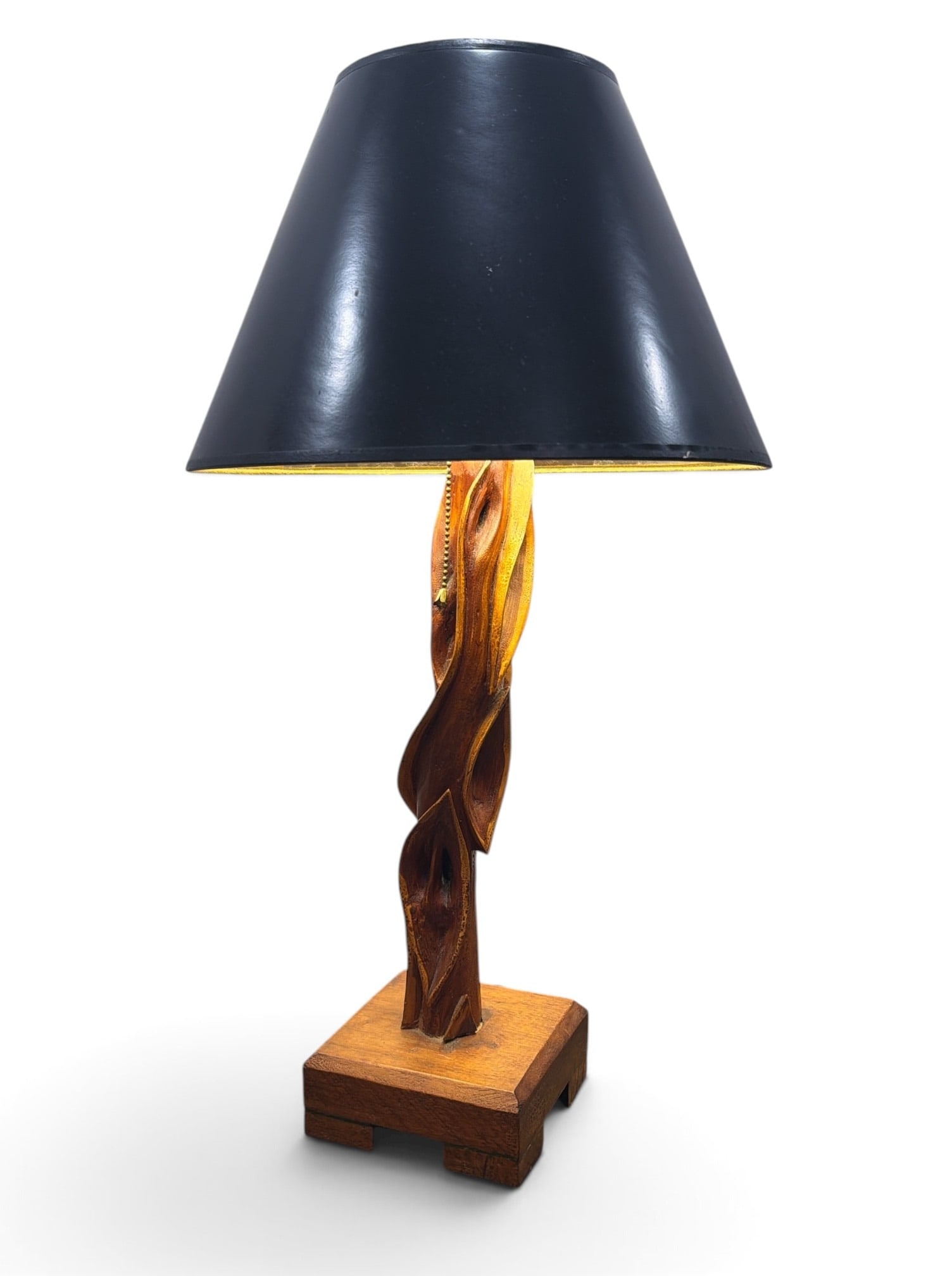 Folk Art Multiple Vagina Lamp: Measures 28" H x 6" W x 6" D x 15" shade diameter.