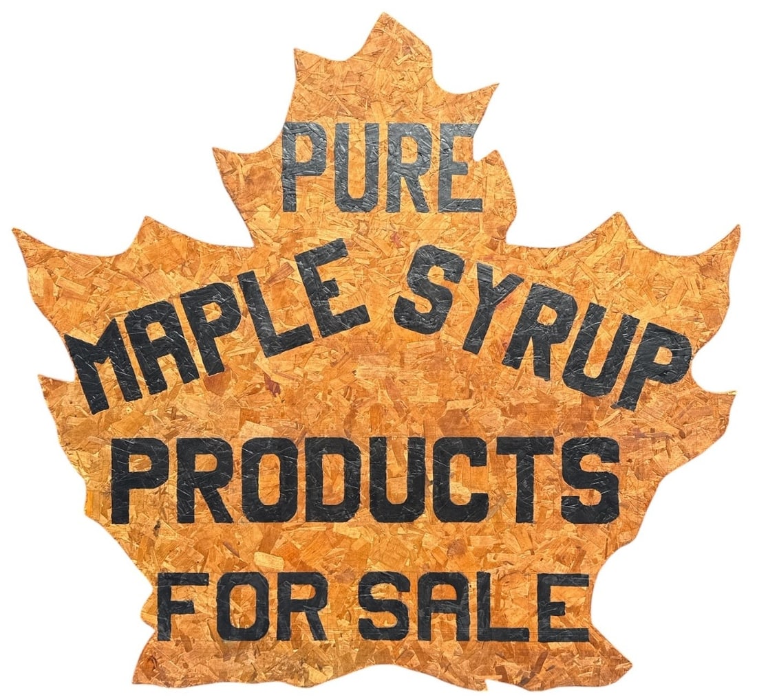 Double-Side Maple Syrup Sign