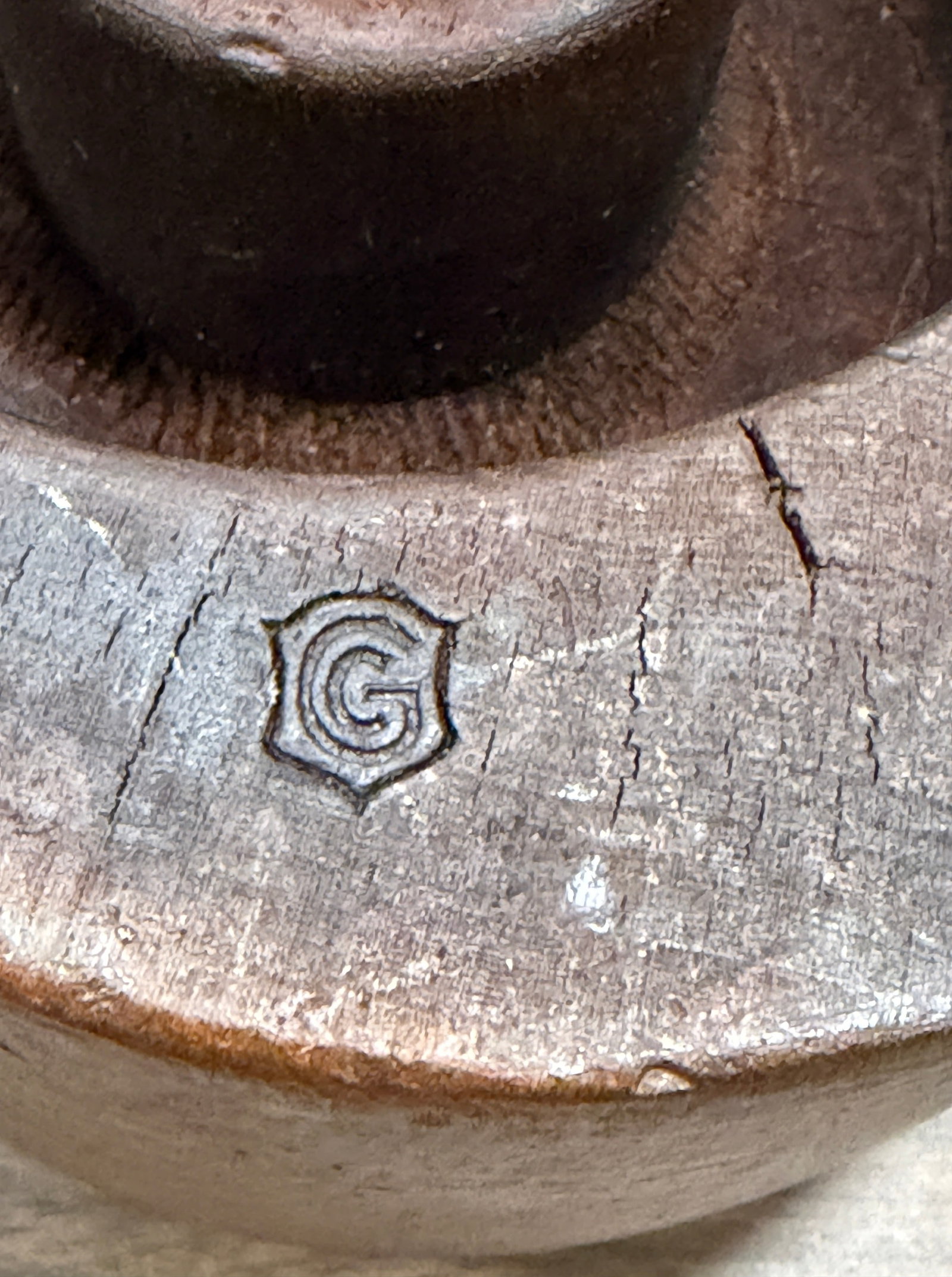 Antique Two Piece Hat Mold - 3