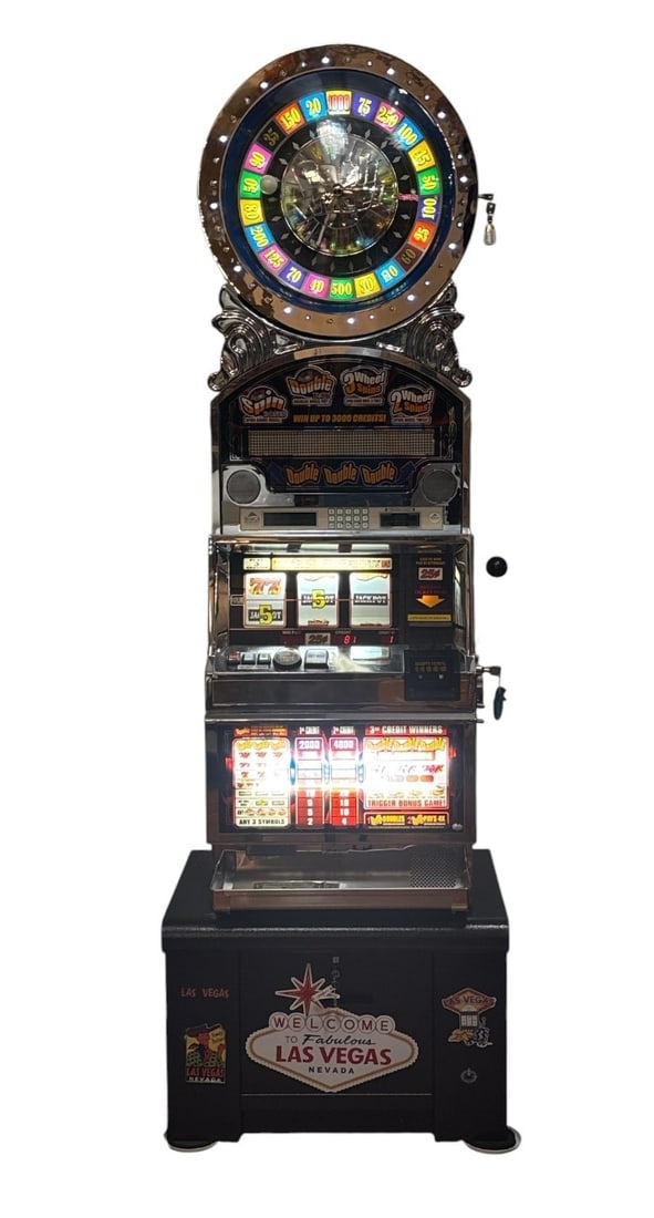 BALLY 6000 Cash Wheel Slot Machine: Mfg. 2006 69" H x 18.25" D x 21" W.
