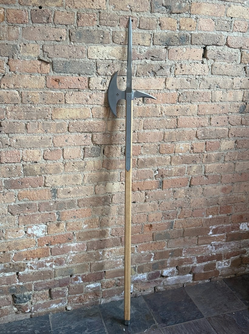 Large Medieval Style Cosplay Fantasy Spear: 68" L x 11" W x 2" D.