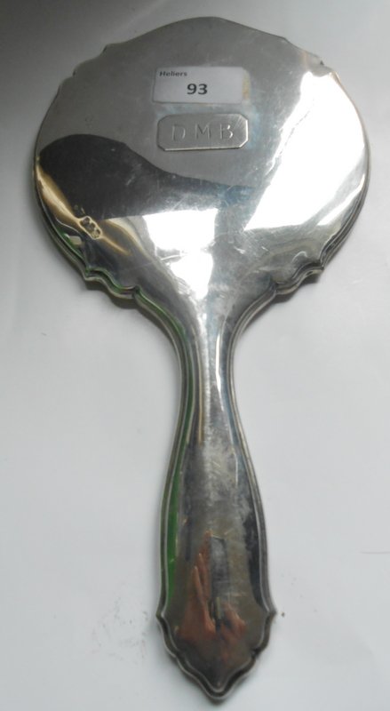 1918 Silver Backed Hand Mirror (1 of 3)