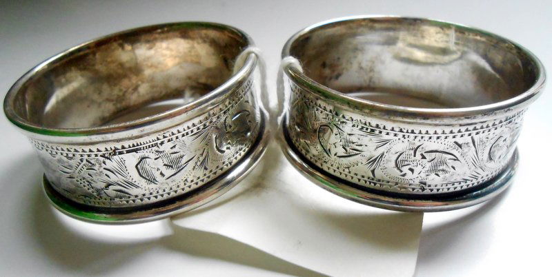Pair Of Silver Napkin Rings (1 of 2)