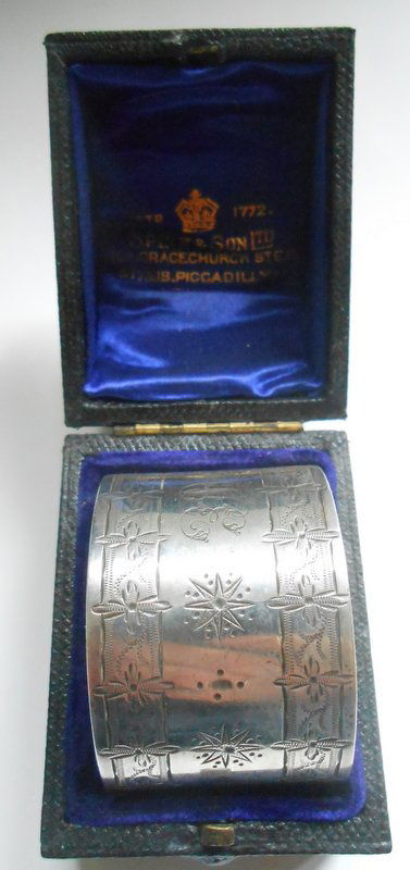 1877 Silver Napkin Ring William Evans (1 of 2)