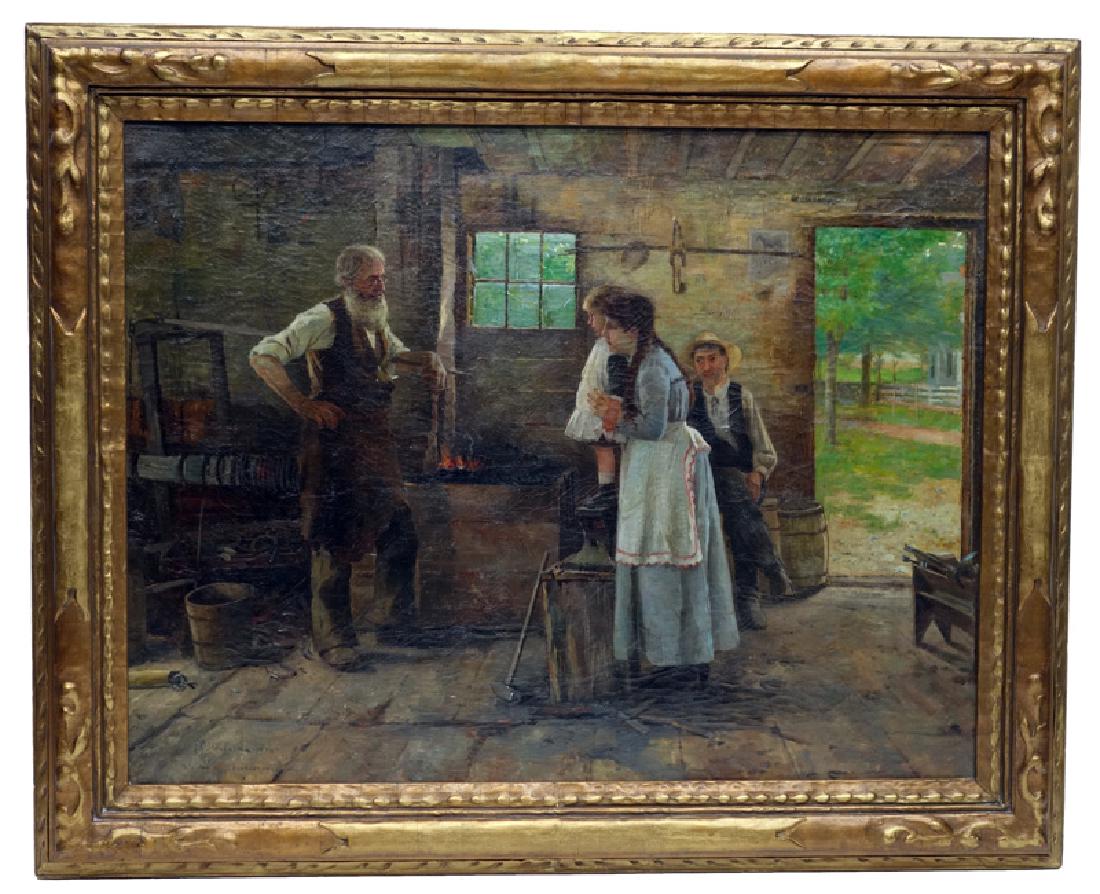 FRANK PENFOLD BLACKSMITH SHOP PAINTING (1 of 4)