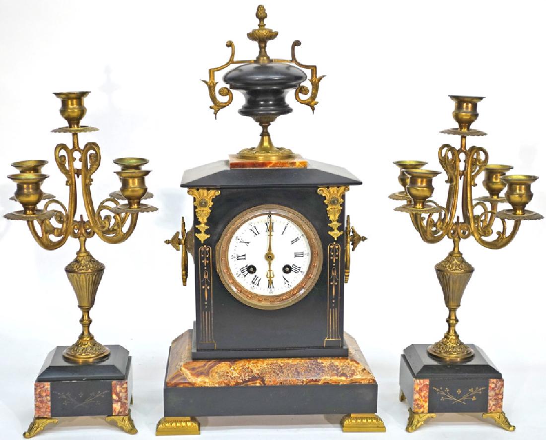 VICTORIAN CLOCK SET (3) PCS. (1 of 1)