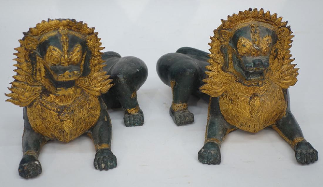 PAIR BRONZE FOO DOGS (1 of 4)