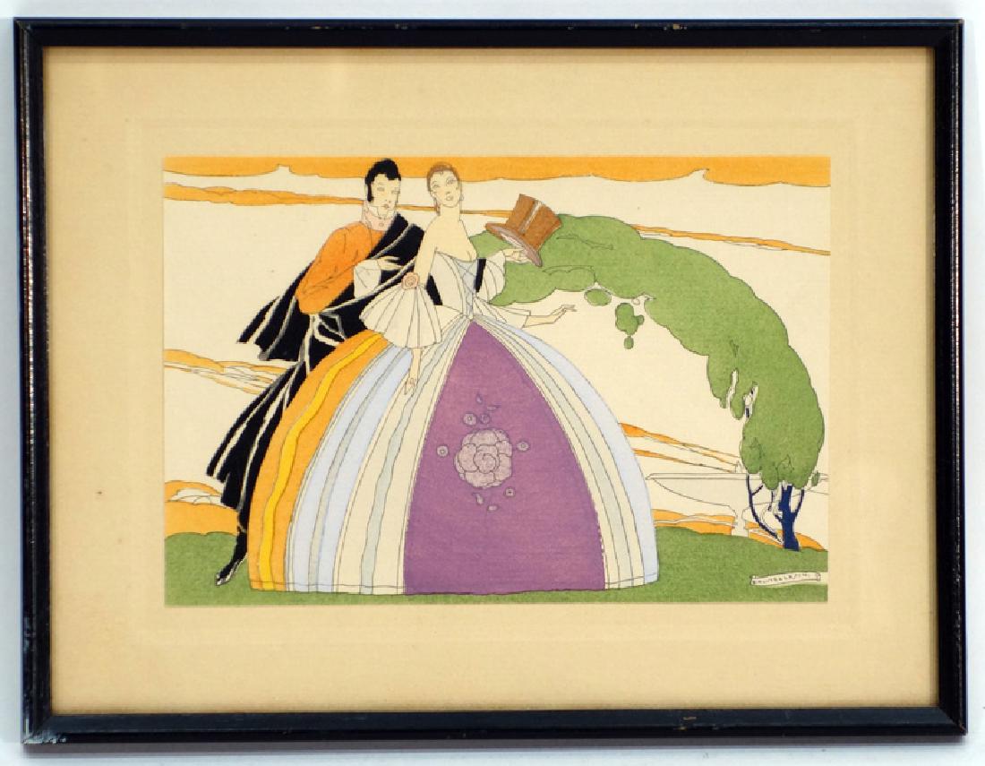 UMBERTO BRUNELLESCHI COURTING WATERCOLORS (2) (1 of 2)