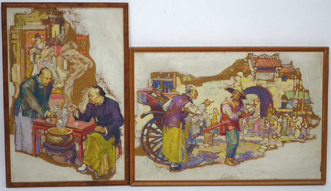 ASIAN ILLUSTRATION PAINTINGS (2) (1 of 5)