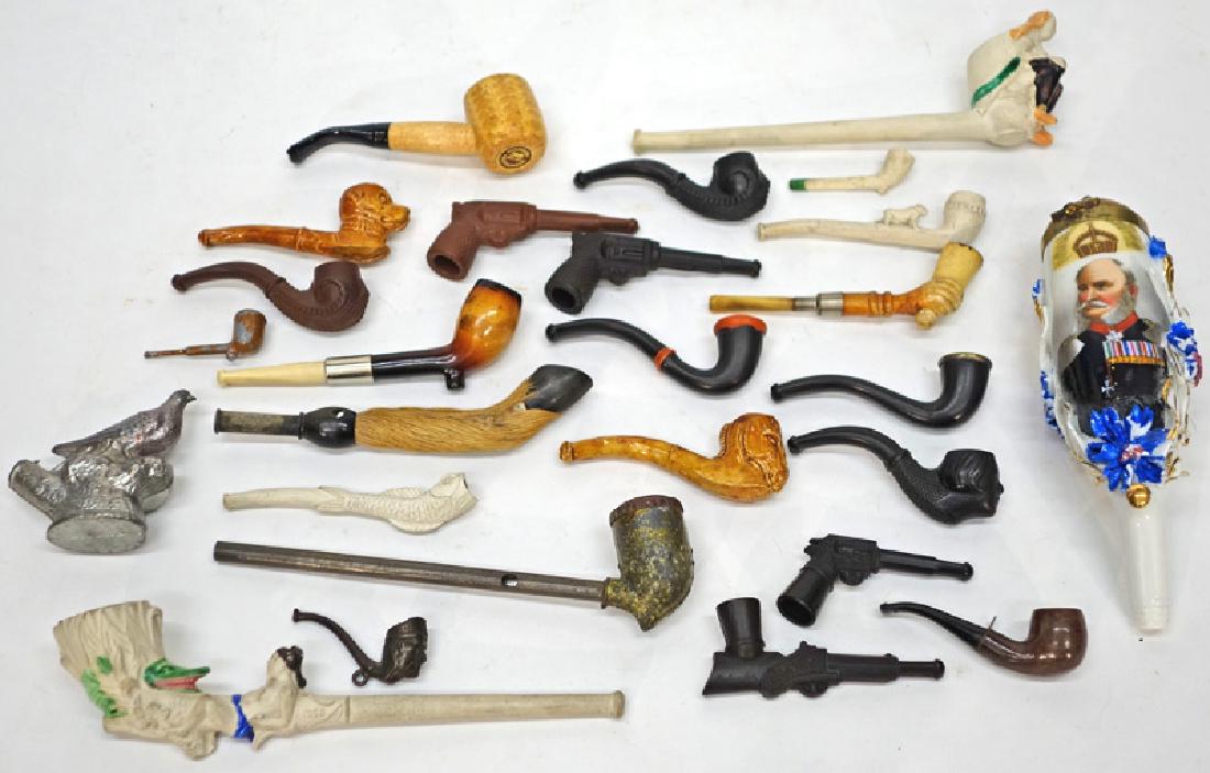 MINIATURE & FIGURAL PIPES (25+/-) (1 of 1)