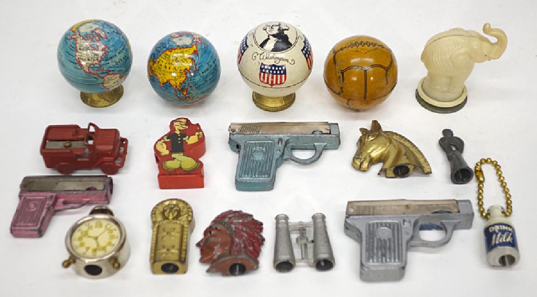 FIGURAL PENCIL SHARPENERS (17+/-) (1 of 1)