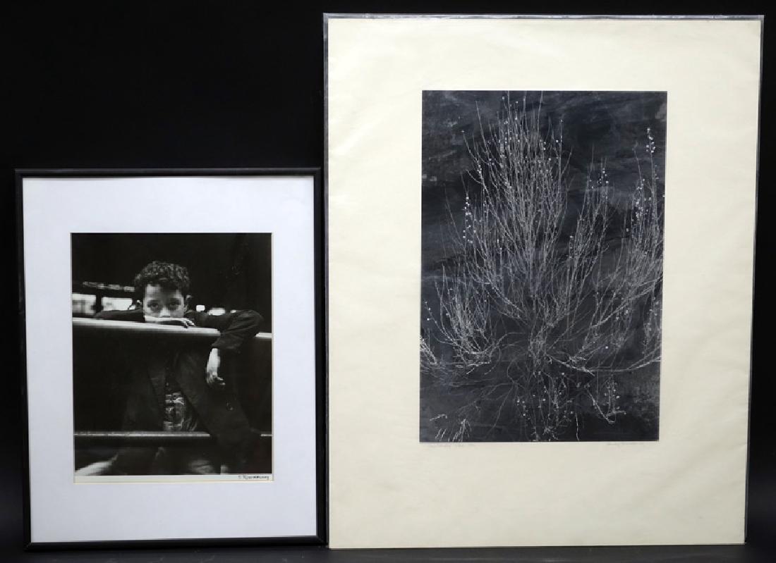 STANLEY TWARDOWICZ PHOTOS (2): (1) Barcelona Boy 1953, signed; 9 1/2" x 7 1/2"; (1) Capitol Reef Utah 1982, signed; 13 1/4" x 9 1/4", VG-EX