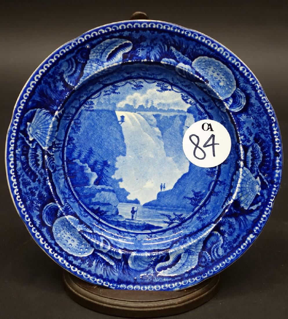 B&O WOOD & SONS TRANSFER WARE PLATE (1 of 1)