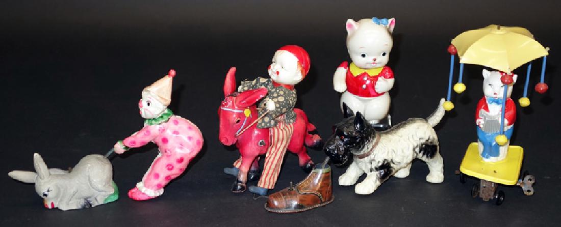 CELLULOID MECHANICAL TOYS (5) (1 of 1)