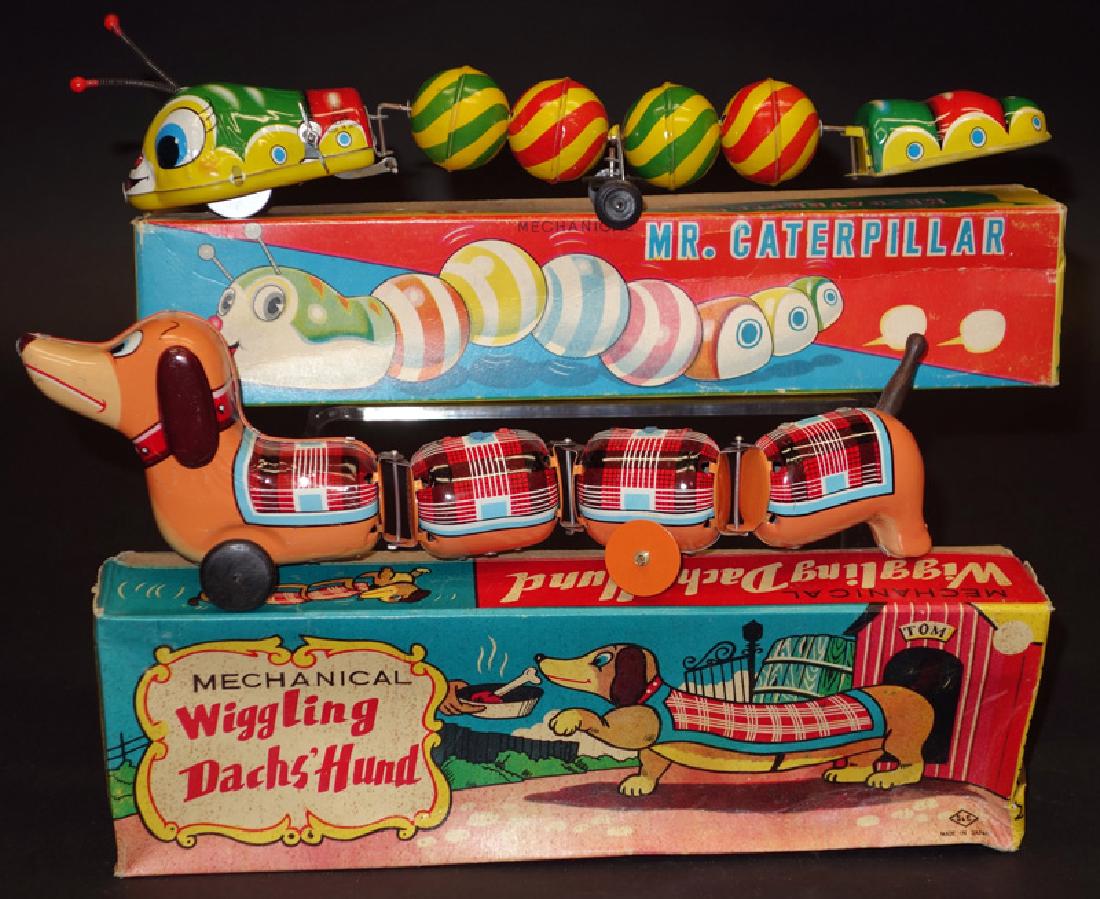 CATERPILLAR & DACHSHUND TOYS (1 of 1)