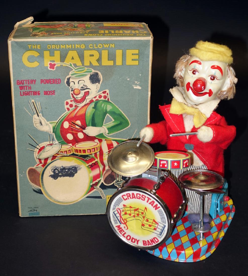"CHARLIE THE DRUMMING CLOWN" BATTERY OP (1 of 1)