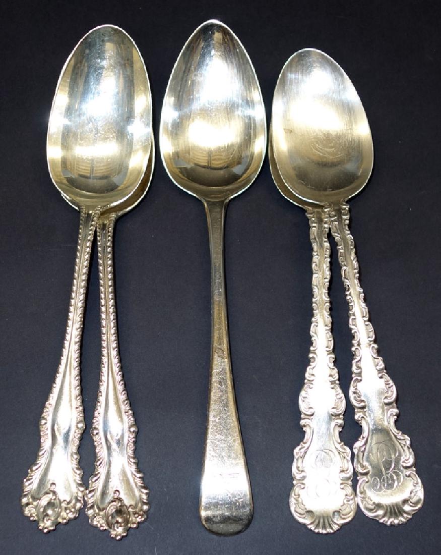 STERLING SERVING SPOONS (5) (1 of 1)